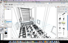 CADによる3DCGパースの制作を習得
