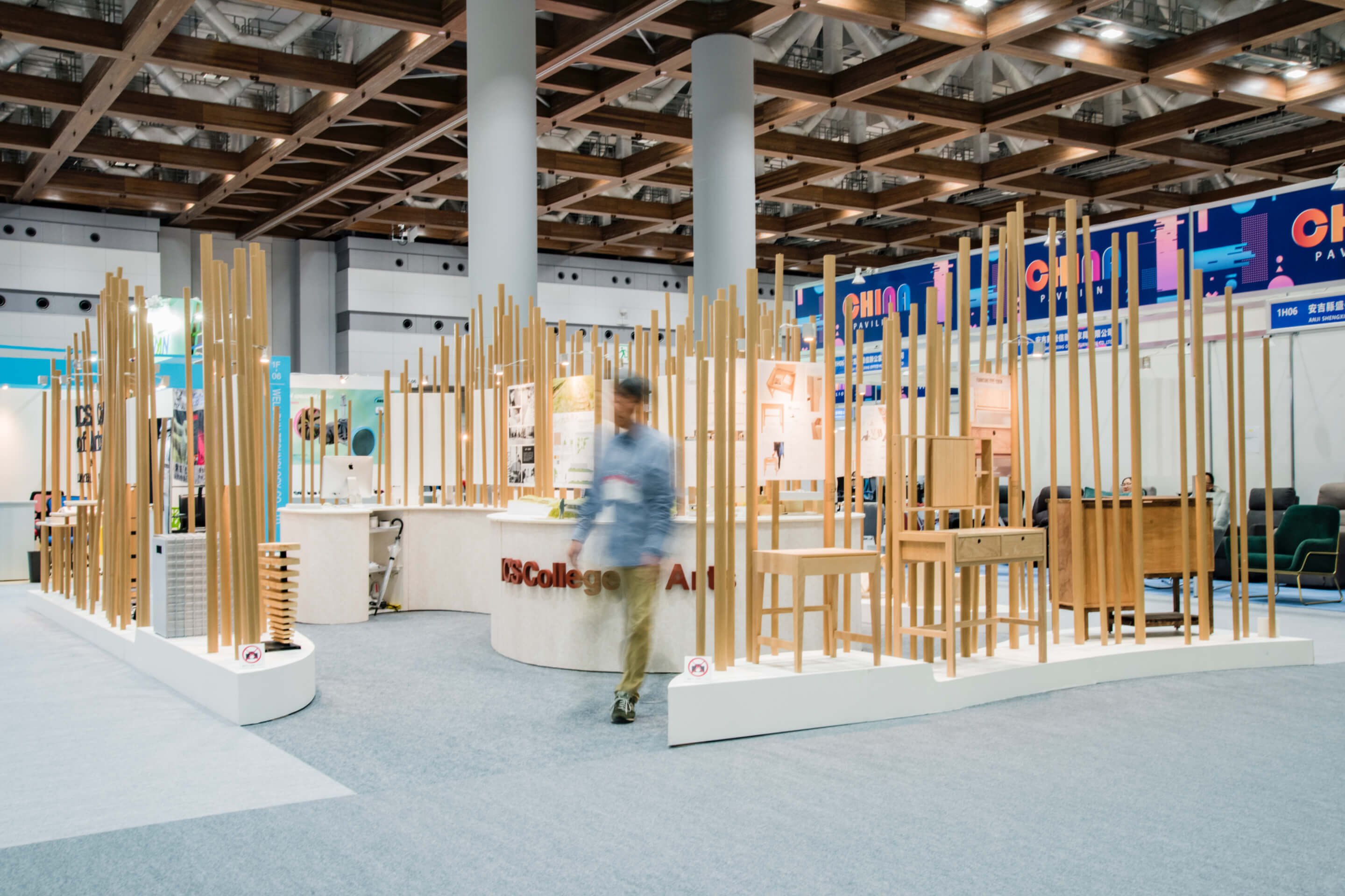 IMT｜1年次｜Element 4｜展示空間「『IFFT / インテリア ライフスタイル リビング』　ICS展示ブース出展計画」