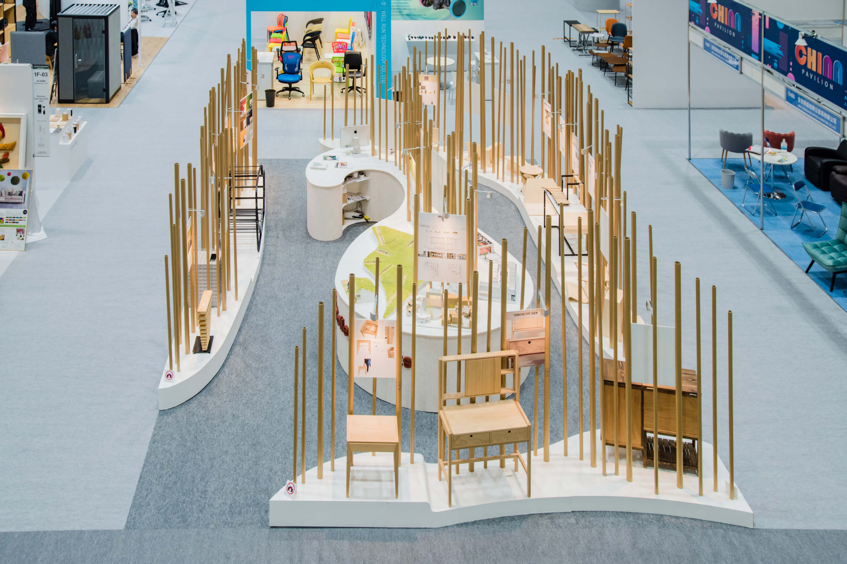 IMT｜1年次｜Element 4｜展示空間「『IFFT / インテリア ライフスタイル リビング』　ICS展示ブース出展計画」